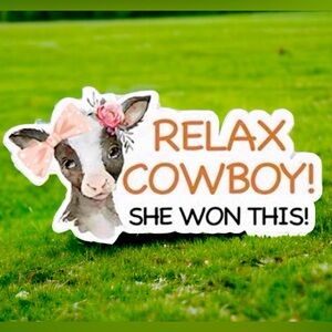 40 Relax Cowboy Stickers